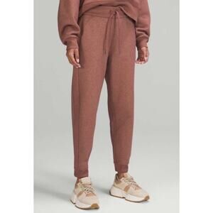 Lululemon Scuba Sparkle Jogger Pants Smoky Topaz Brown Gold Fleck Size 4